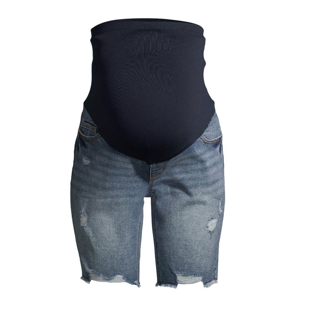 Maternity Time and Tru Denim Bermuda Shorts with Full Panel Various Sizes ~NEW